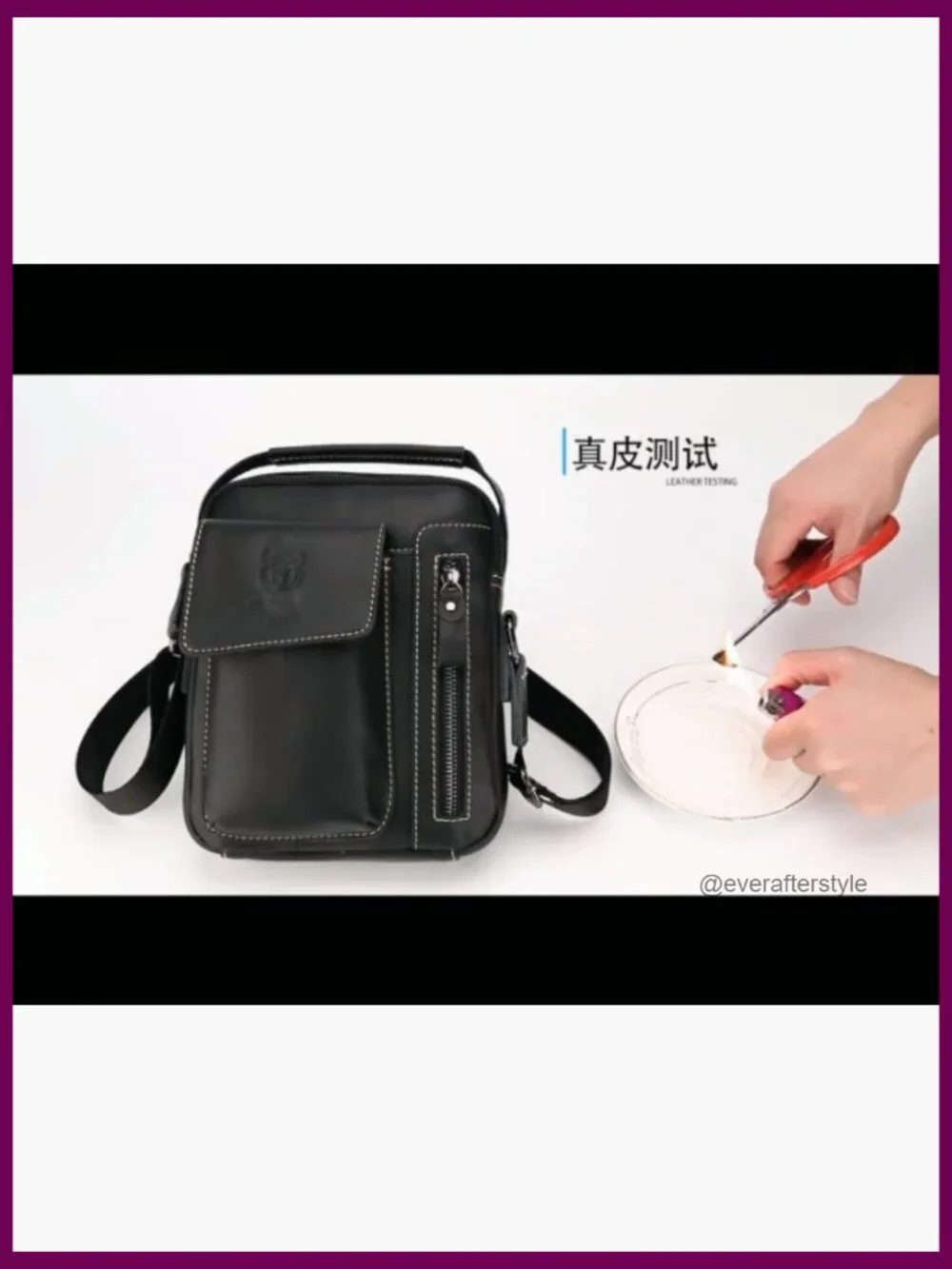 Genuine Leather Crossbody Messenger Bag for Men Business Travel Outdoor